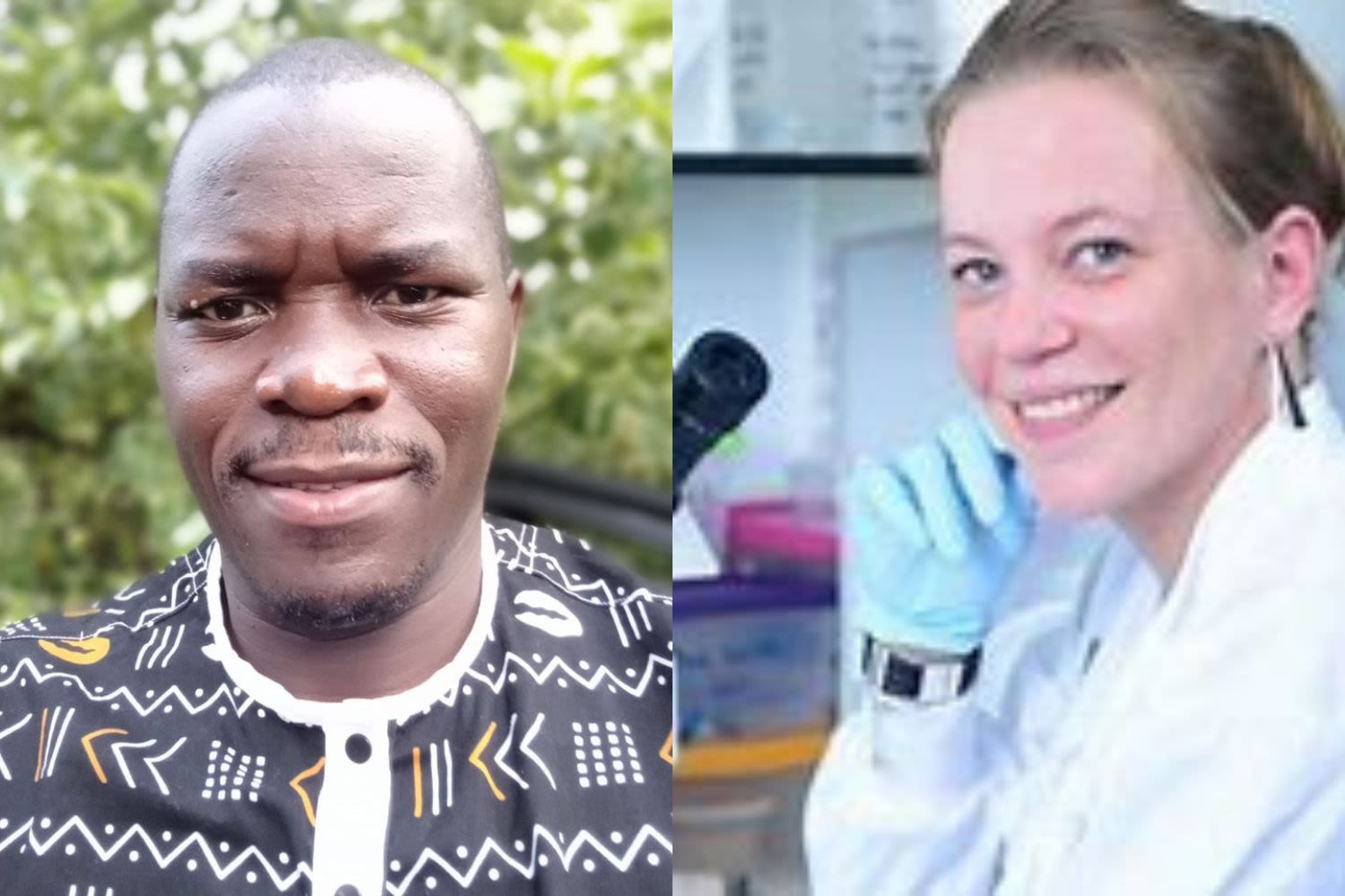 Dr Shehu Shagari Awandu and Dr Emilie Pondeville