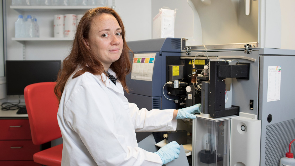 Dr Elizabeth Rosser, senior author of the study, pictured in a lab.